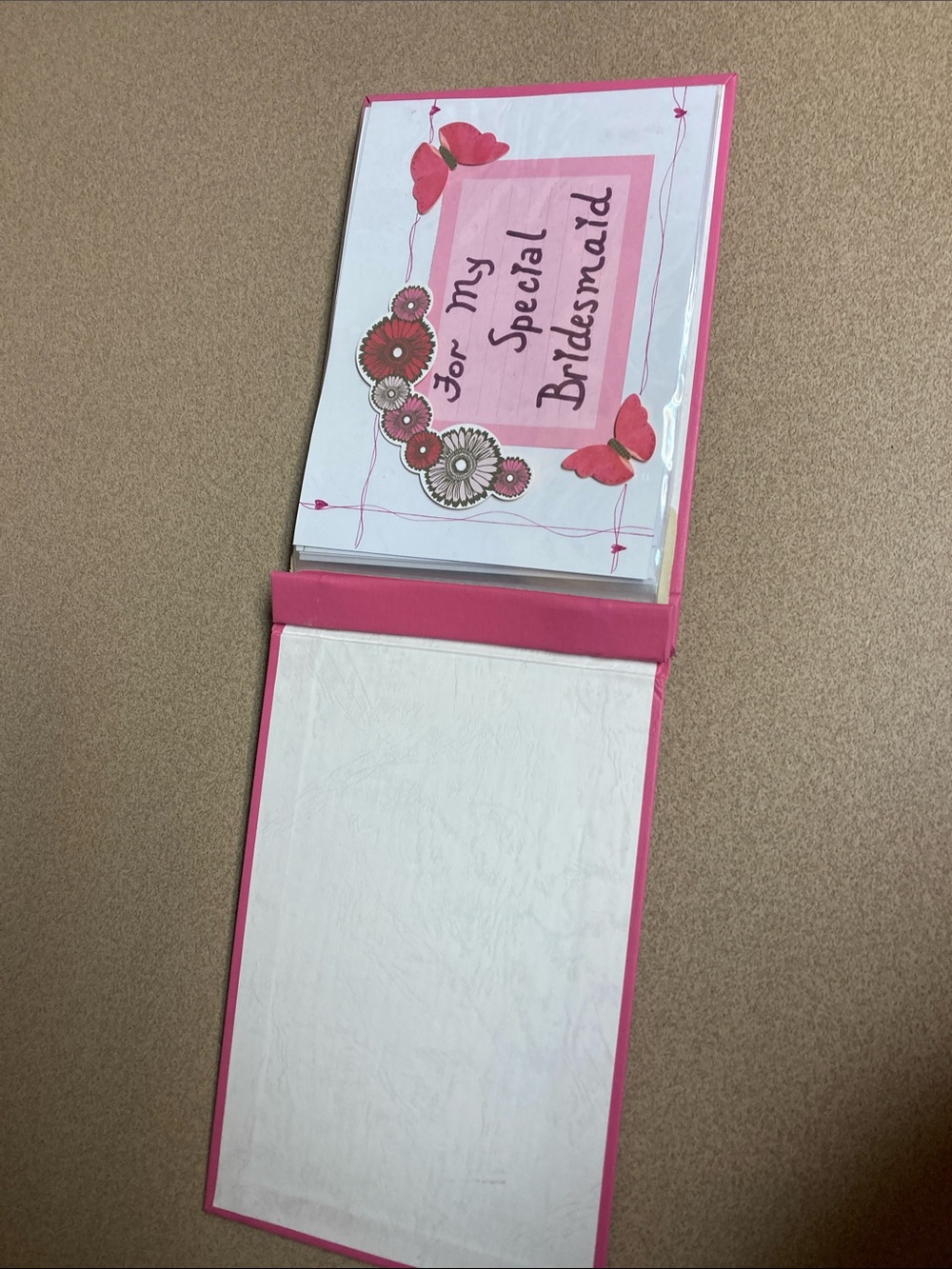 PIONEER Pink Bridesmaid scrapbook